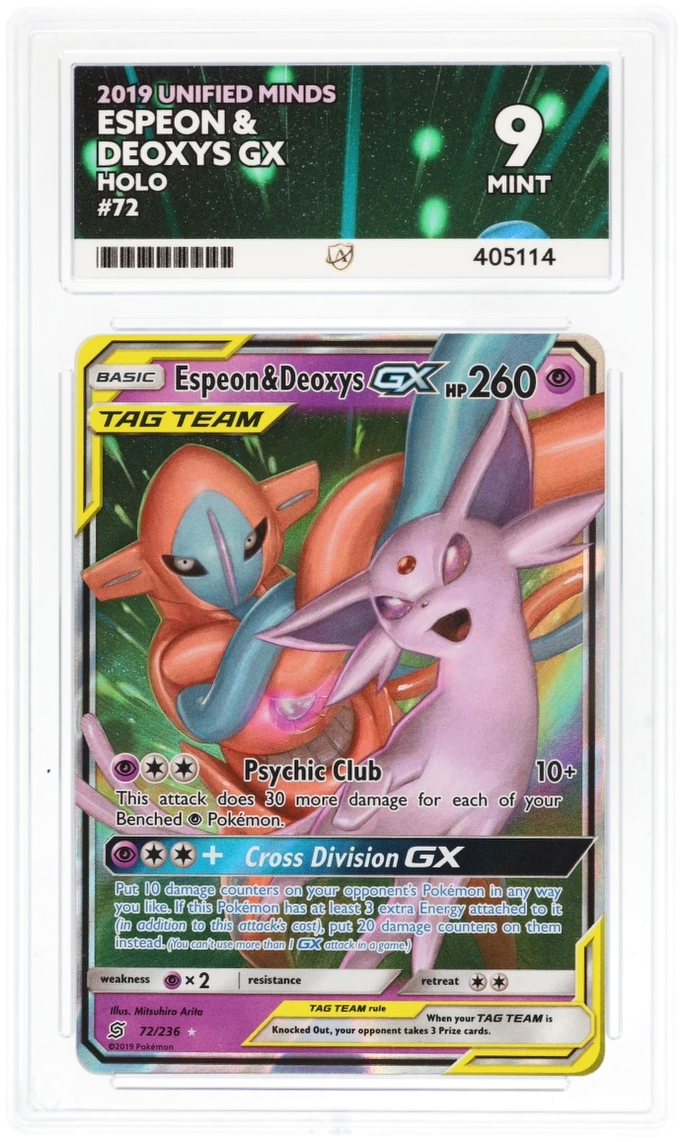 Espeon & Deoxys GX 72 - Ace 9 - Unified Minds