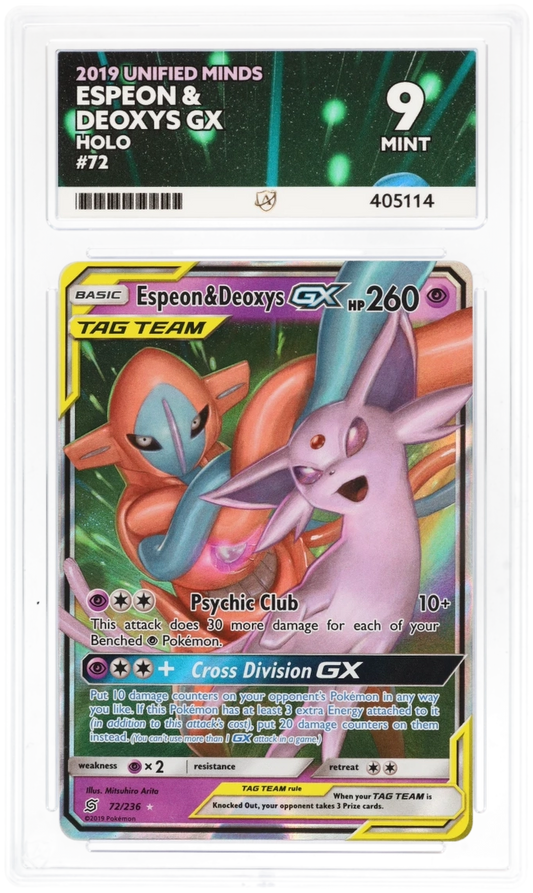 Espeon & Deoxys GX 72 - Ace 9 - Unified Minds