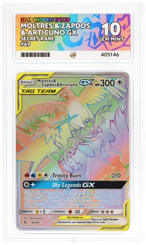 Moltres & Zapdos & Articuno GX 69 - Ace 10 - Hidden Fates