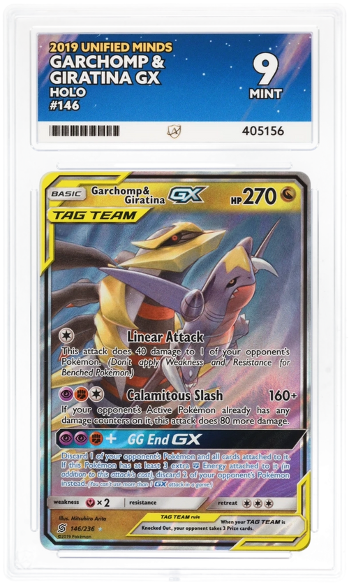 Garchomp & Giratina GX Holo 146/236 - Ace 9 - Unified Minds