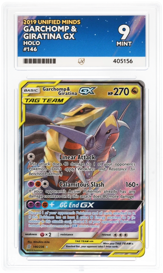 Garchomp & Giratina GX Holo 146/236 - Ace 9 - Unified Minds