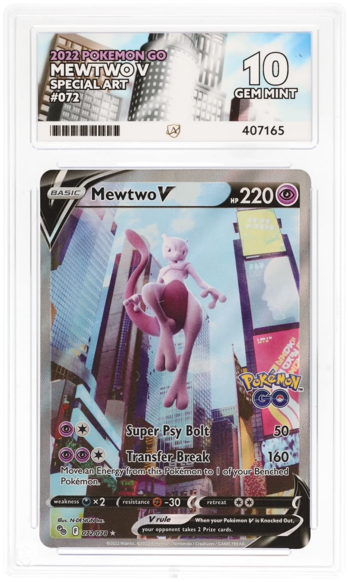 ACE 10 - Mewtwo V - 072/078 - Pokemon GO - Pokemon