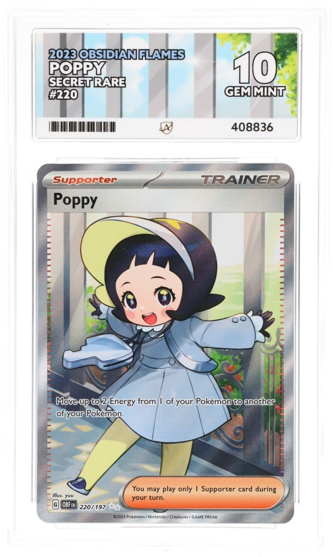ACE 10 - Poppy - 220/197 - Obsidian Flames - Pokemon