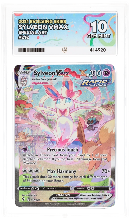 ACE 10 - Sylveon VMAX - 212/203 - Evolving Skies - Pokemon - front