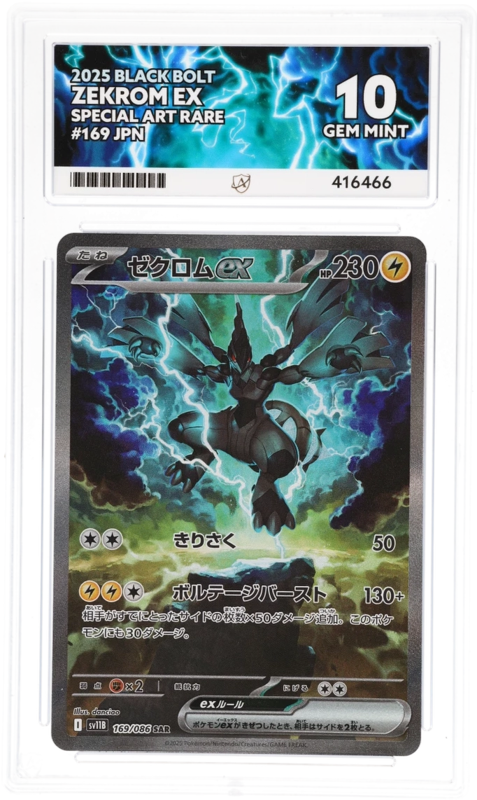 ACE 10 - Zekrom EX Special Art Rare - 169/086 - Black Bolt - Pokemon