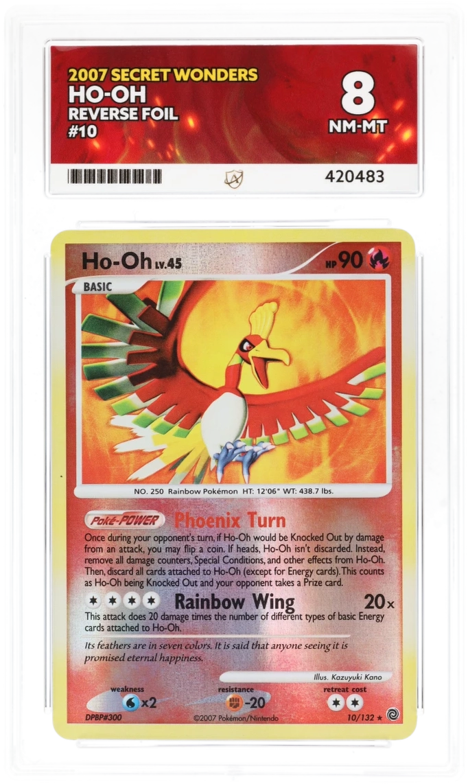 ACE 8 - Ho-Oh - 10/132 - Secret Wonders - Pokemon - front
