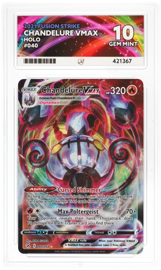 ACE 10 - Chandelure VMAX - 040/264 - Fusion Strike - Pokemon