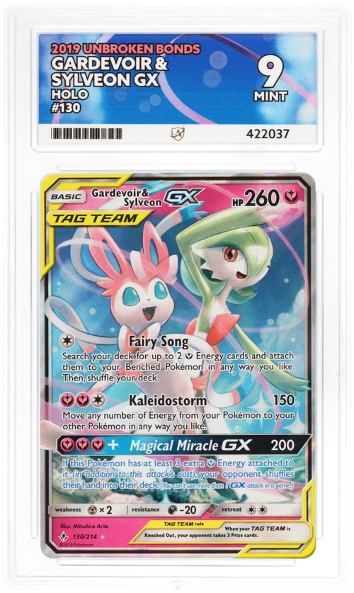 Gardevoir & Sylveon GX Holo 130/214 - Ace 9 - Unbroken Bonds