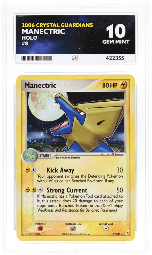 Manectric Holo 8/100 - Ace 10 - 2006 Crystal Guardians