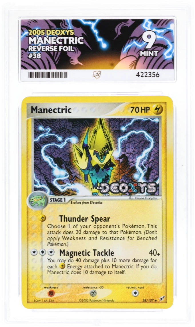 Manectric Reverse Foil 38/107 - Ace 9 - 2005 Deoxys