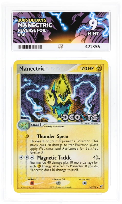 Manectric Reverse Foil 38/107 - Ace 9 - 2005 Deoxys
