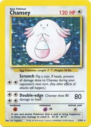 Chansey 3/102 - Base Set Holofoil