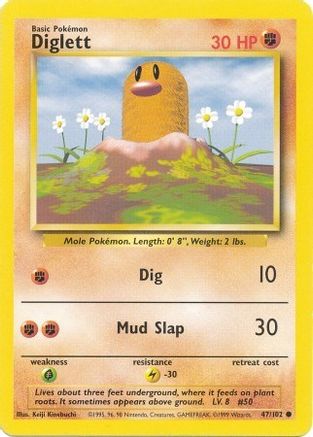 Diglett 47/102 - Base Set