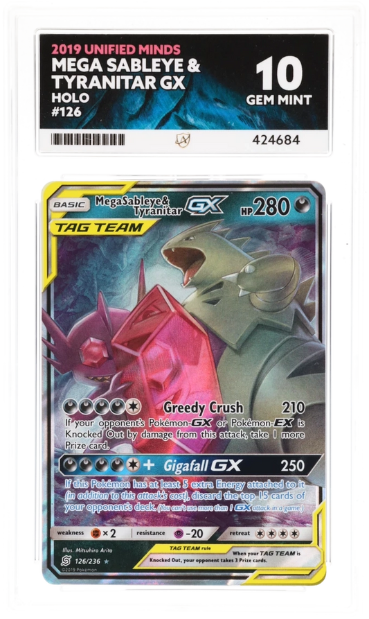 ACE 10 - Mega Sableye & Tyranitar GX - 126/236 - Unified Minds - Pokemon