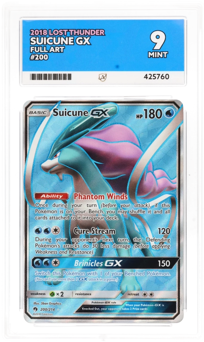 Suicune GX Full Art - Ace 9 - Lost Thunder