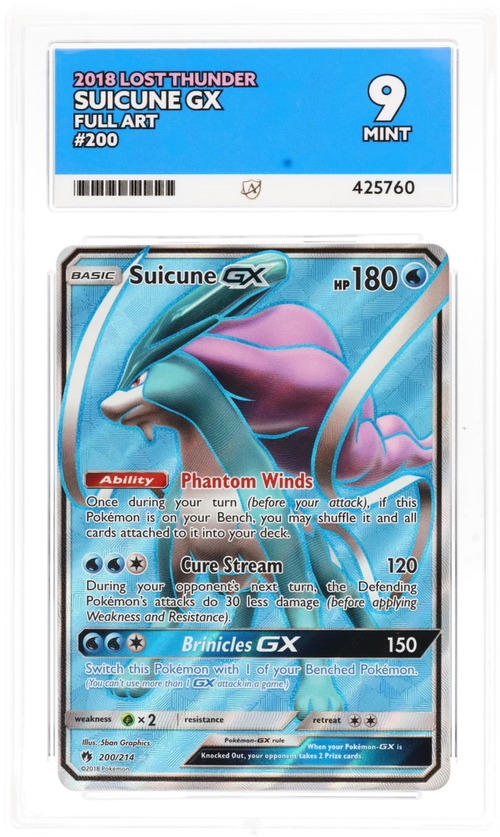Suicune GX Full Art - Ace 9 - Lost Thunder