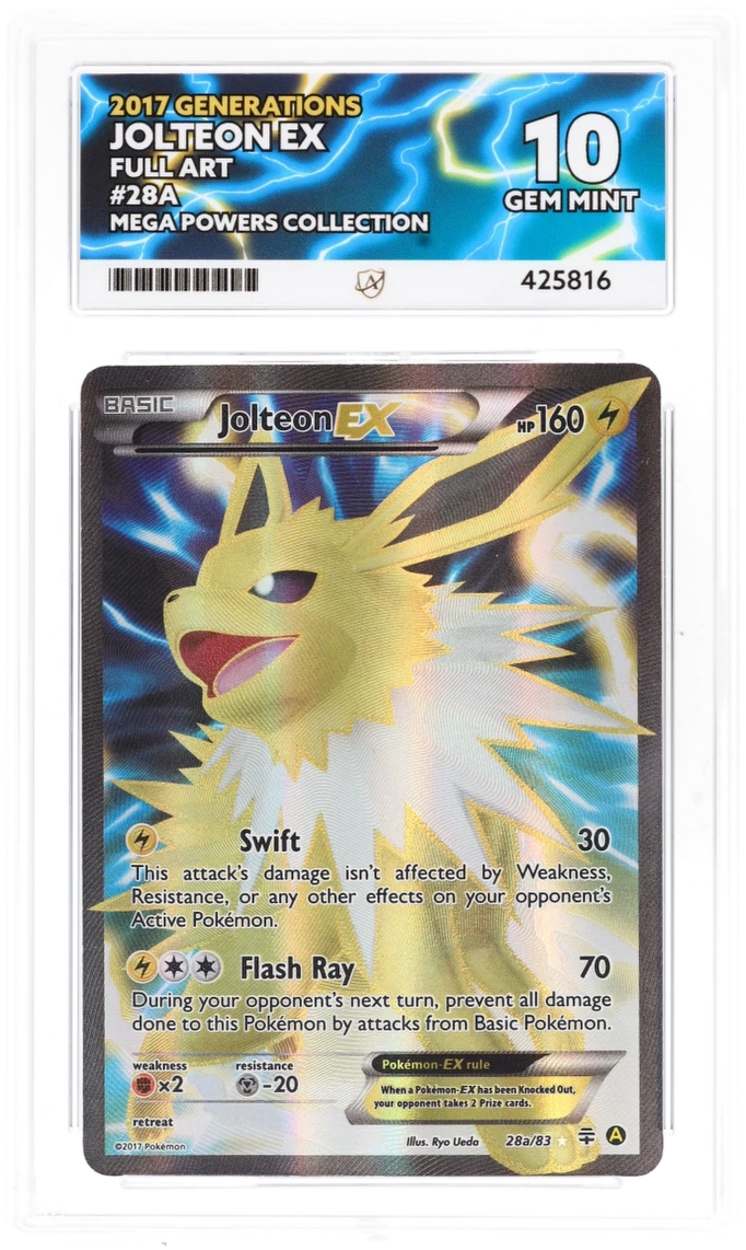 ACE 10 - Jolteon EX - 28a/83 - Generations - Mega Powers Collection - Pokemon - front
