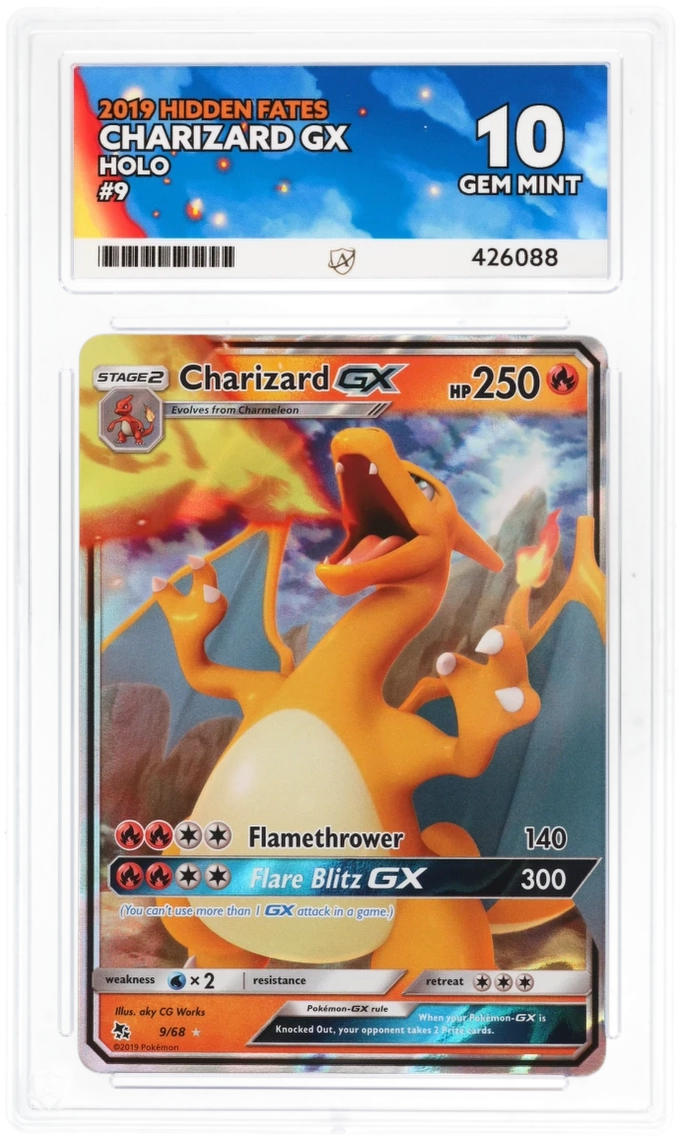 ACE 10 - Charizard GX - 9/68 - Hidden Fates - Pokemon