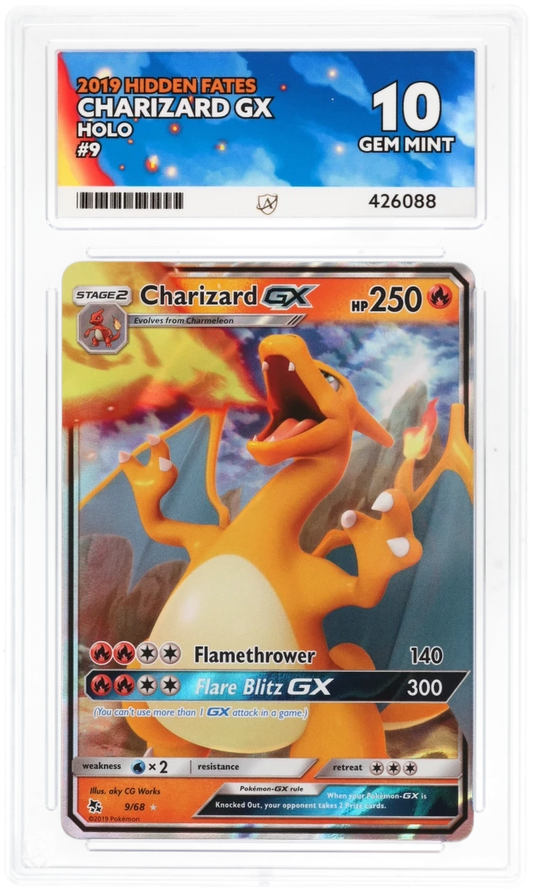 ACE 10 - Charizard GX - 9/68 - Hidden Fates - Pokemon