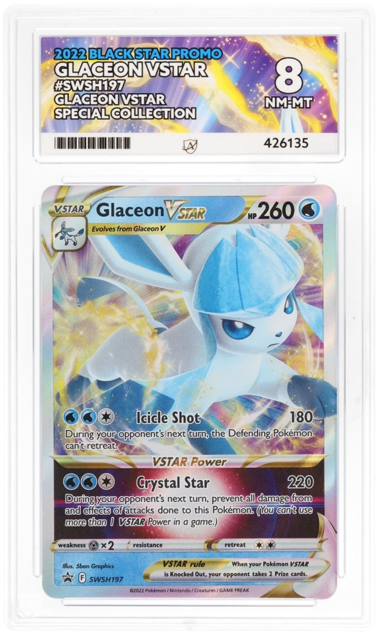 Glaceon VSTAR SWSH197 - Ace 8 - Black Star Promo