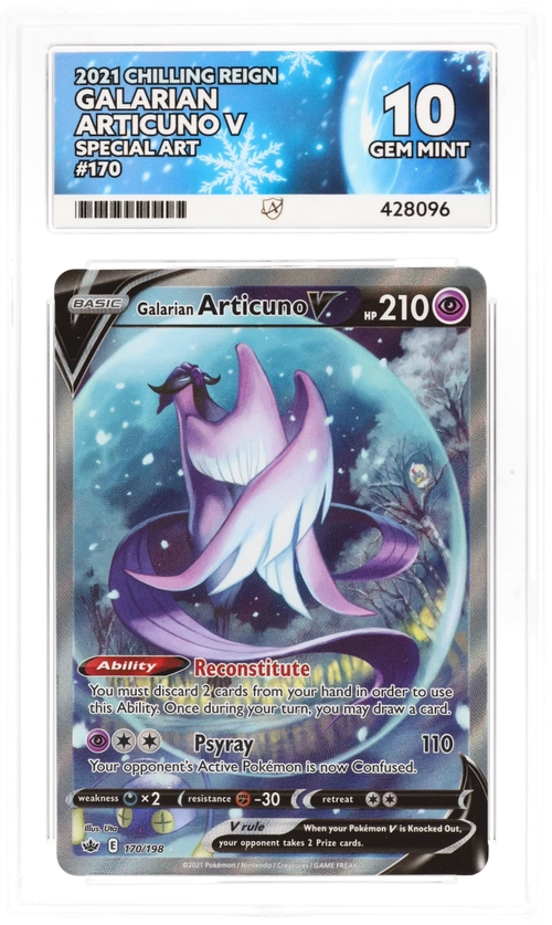 Galarian Articuno V 170 - Ace 10 - Chilling Reign