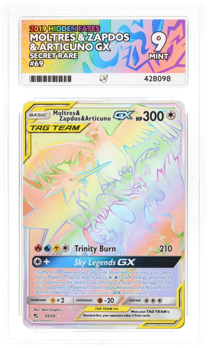 Moltres & Zapdos & Articuno GX 69 - Ace 9 - Hidden Fates