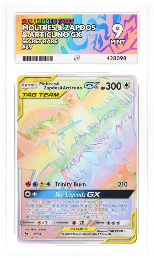 Moltres & Zapdos & Articuno GX 69 - Ace 9 - Hidden Fates