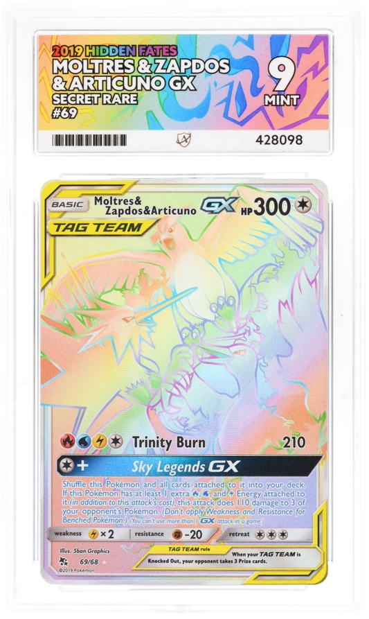 Moltres & Zapdos & Articuno GX 69 - Ace 9 - Hidden Fates