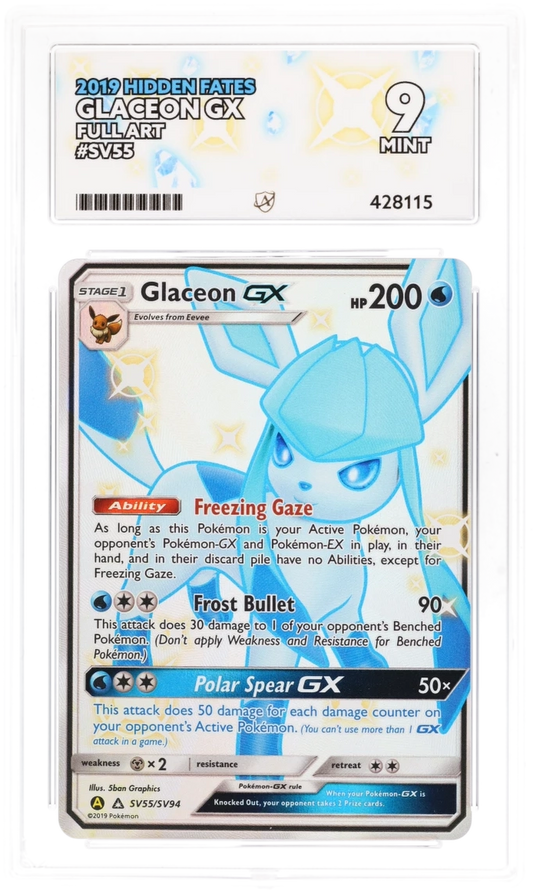 Glaceon GX SV55 - Ace 9 - Hidden Fates