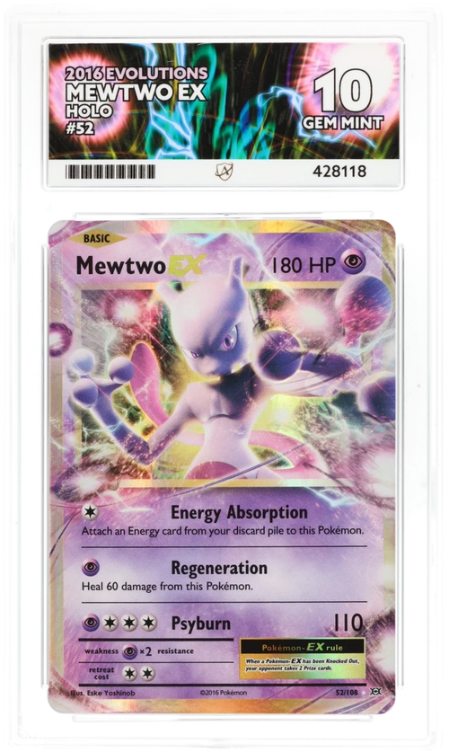 ACE 10 - Mewtwo EX - 52/108 - Evolutions - Pokemon - front