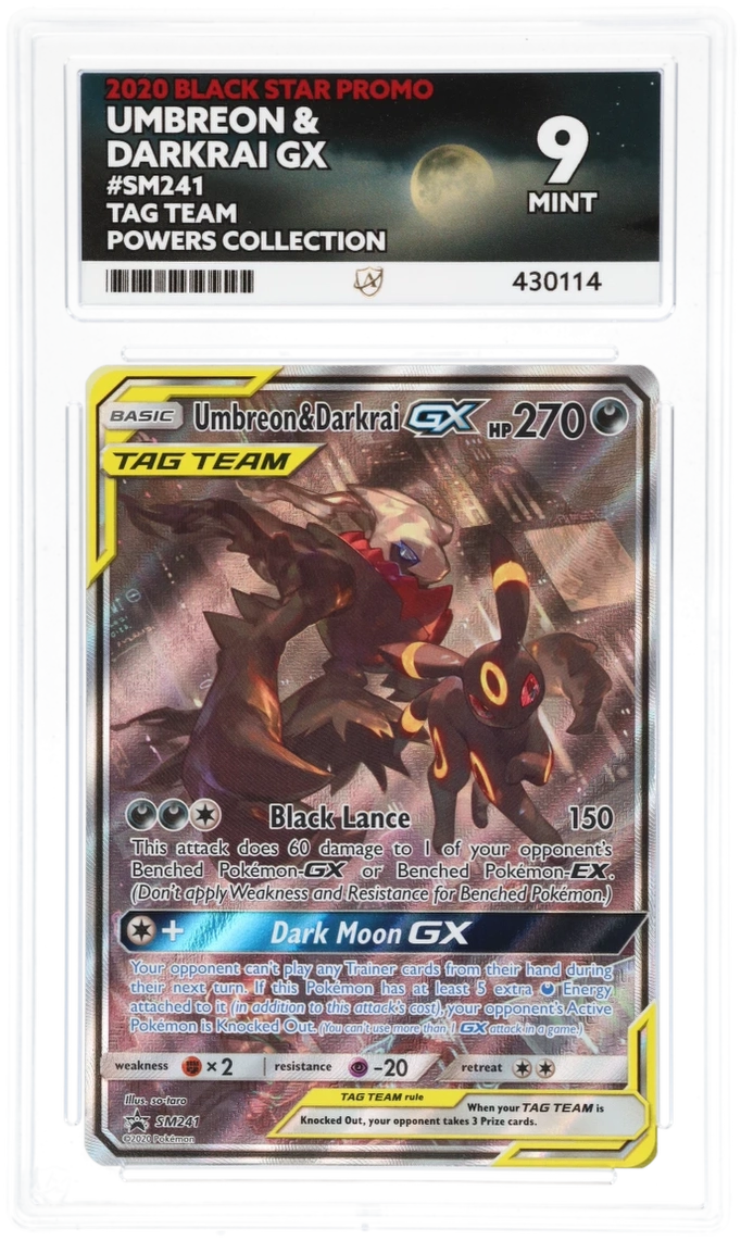 ACE 9 - Umbreon & Darkrai GX - SM241 - Black Star Promo - TAG TEAM Powers Collection - Pokemon - front