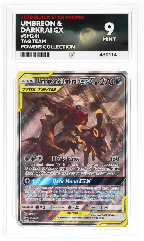 ACE 9 - Umbreon & Darkrai GX - SM241 - Black Star Promo - TAG TEAM Powers Collection - Pokemon - front