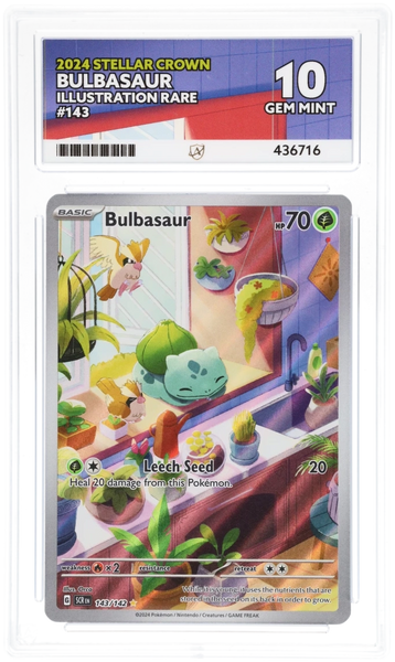bulbasaur rare card eBay Auction Item 305934098181 TCG Cards 2024 Pokemon Scr EN-Stellar Crown Card Type / HP / Stage Bulbasaur Full Art AR 166/165