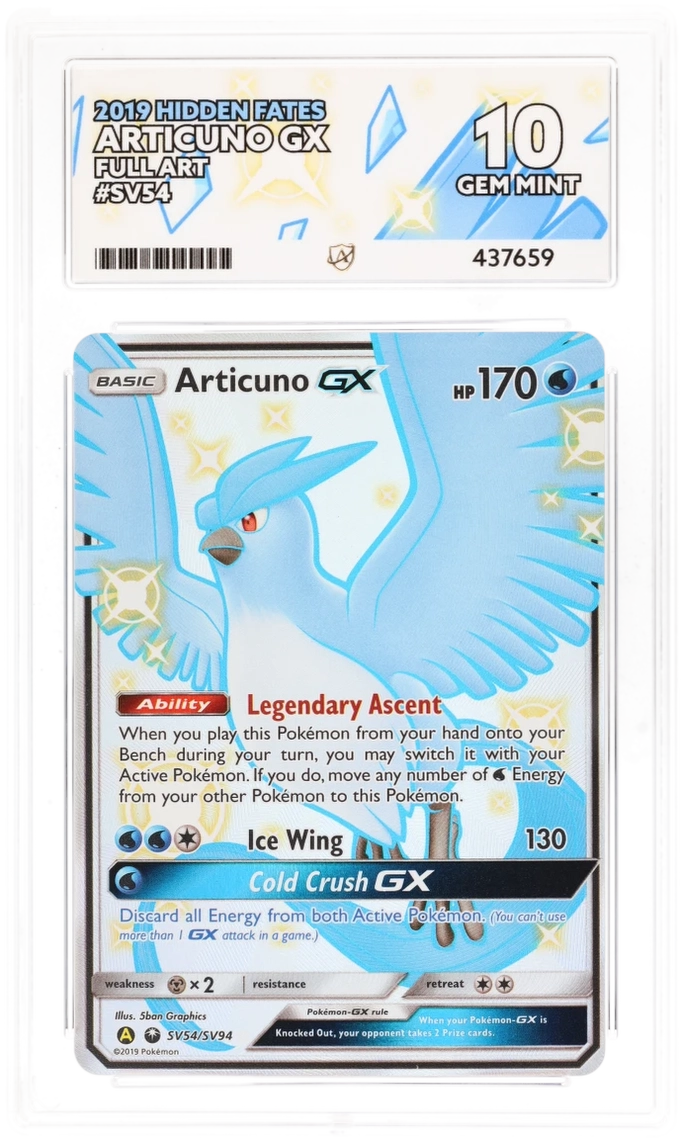 Articuno GX SV54 - Ace 10 - Hidden Fates
