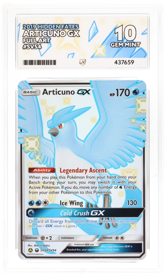 Articuno GX SV54 - Ace 10 - Hidden Fates