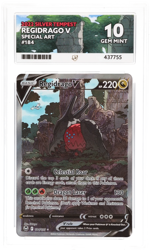 Regidrago V 184 - Ace 10 - Silver Tempest