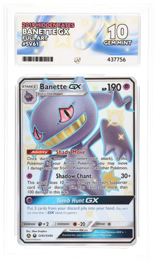 Banette GX SV61 - Ace 10 - Hidden Fates