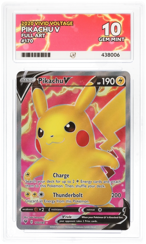 ACE 10 - Pikachu V - 170/185 - Vivid Voltage - Pokemon