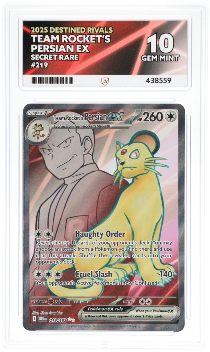 Team Rocket's Persian ex 219 - Ace 10 - Destined Rivals