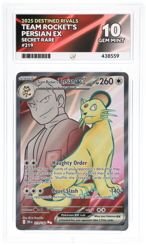 Team Rocket's Persian ex 219 - Ace 10 - Destined Rivals