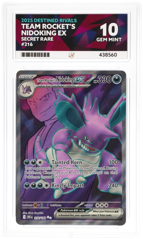 Team Rocket's Nidoking ex 216 - Ace 10 - Destined Rivals