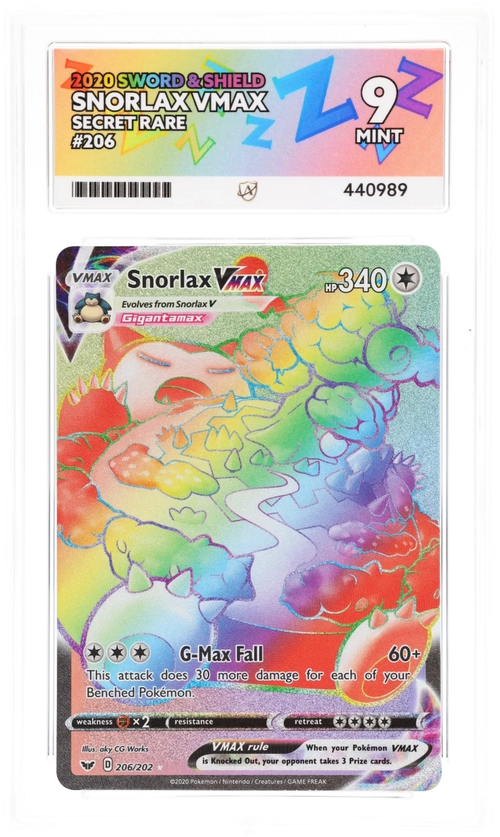 Snorlax VMAX Secret Rare - Ace 9 - Sword & Shield