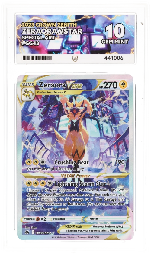 Zeraora VSTAR GG63 - Ace 10 - Crown Zenith