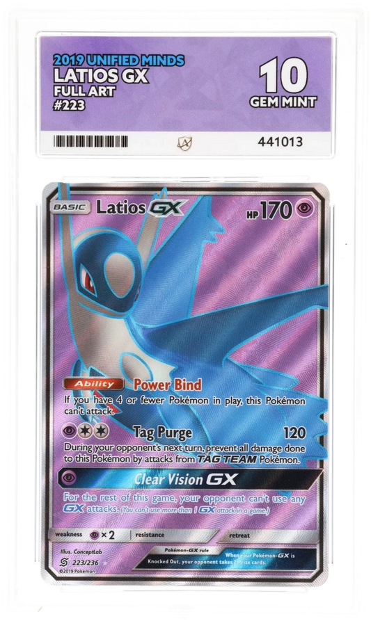 Latios GX Full Art 223 - Ace 10 - 2019 Unified Minds