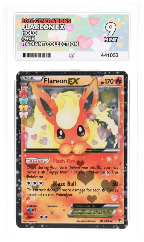 Flareon EX Holo RC6 - Ace 9 - Generations
