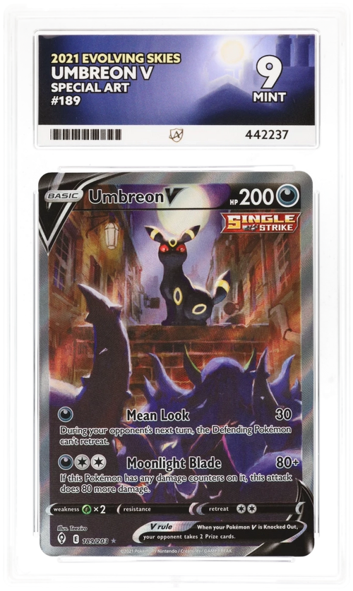 Umbreon V 189 - Ace 9 - Evolving Skies