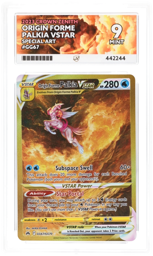 Origin Forme Palkia VSTAR GG67 - Ace 9 - Crown Zenith