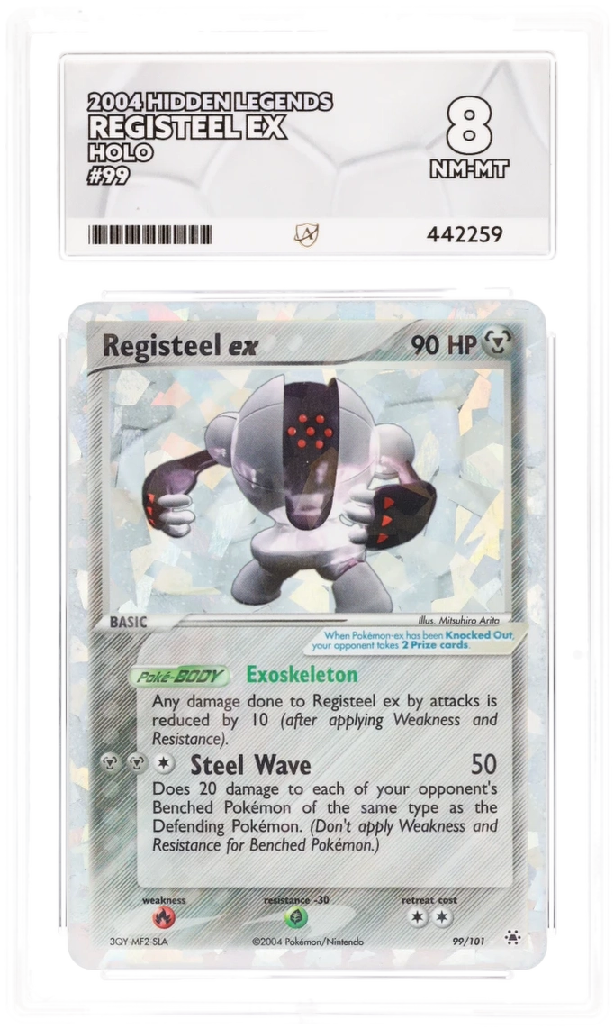 ACE 8 - Registeel ex - 99/101 - Hidden Legends - Pokemon - front