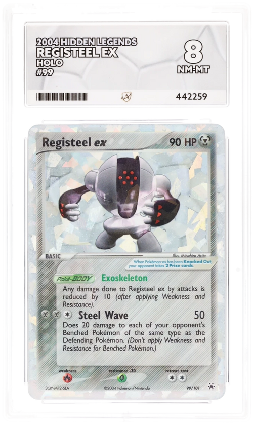 ACE 8 - Registeel ex - 99/101 - Hidden Legends - Pokemon - front