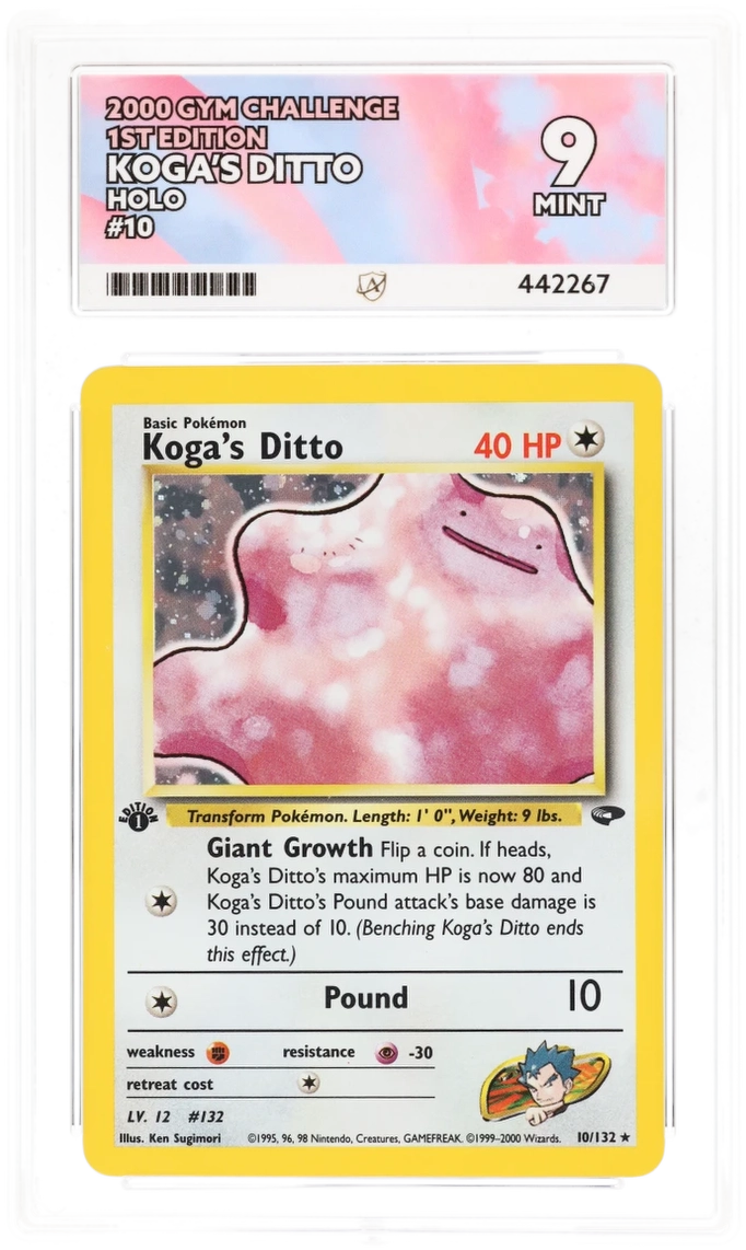 ACE 9 - Koga's Ditto - 10/132 - Gym Challenge - 1st Edition - Pokemon - front